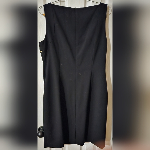 CALVIN KLEIN Sleeveless Sheath Dress ( Black), Size 14 - Picture 3 of 7